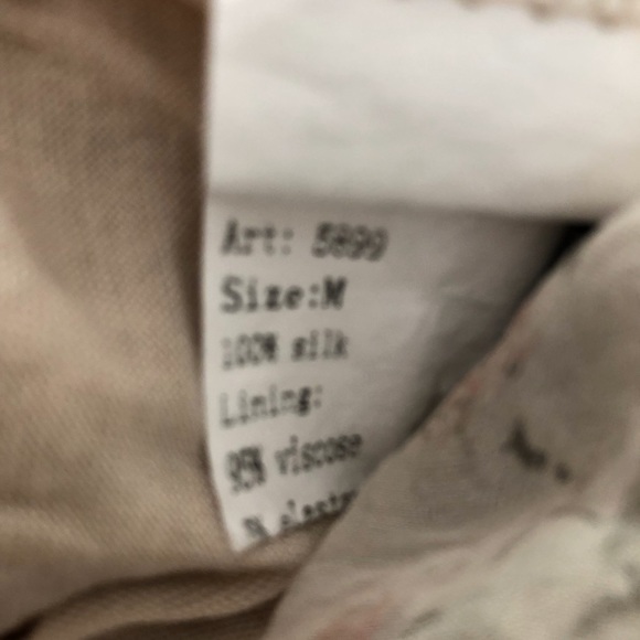 TENDENZE silk fully lined floral tank M - Picture 4 of 6